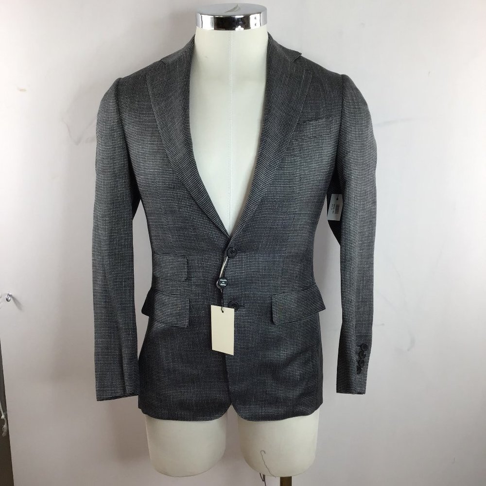 Thom Sweeney Steel Gray Two Button Suit SZ 46/US36